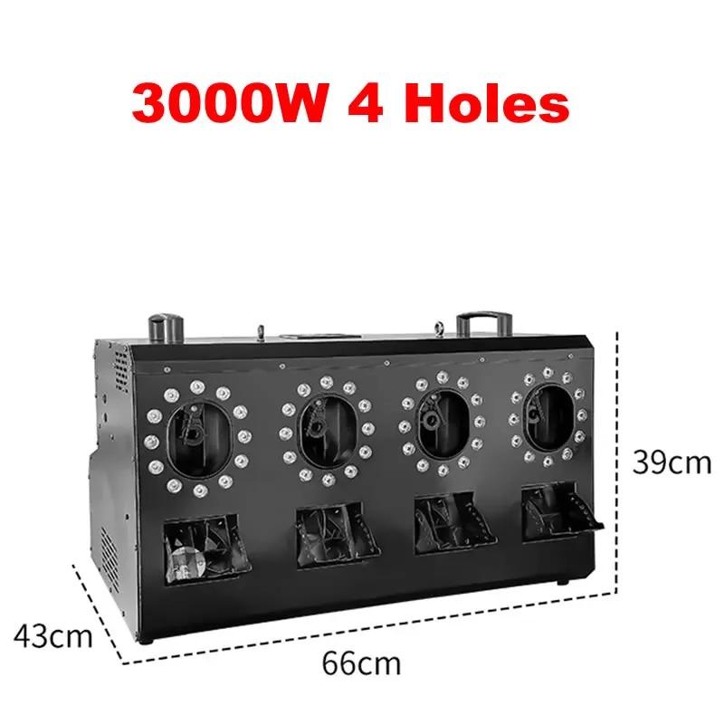 DMX512 Управление Светодиодная Дымовая Машина для Пузырей - EU 3000 Вт 4/2 Отверстия для Профессиональных Сценических Свадебных Эффектов
