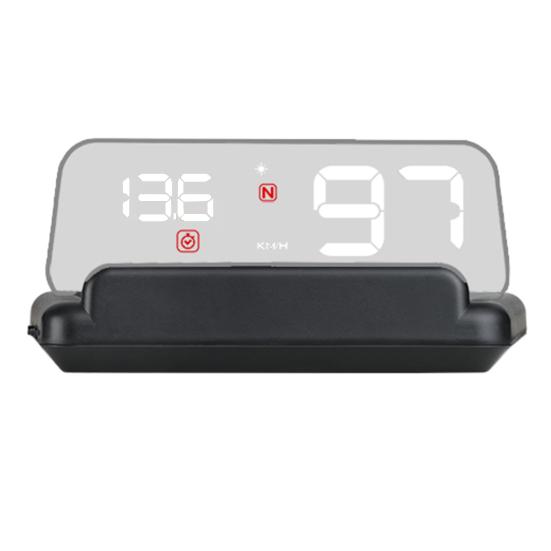 Универсальный автомобильный HUD с высокой четкостью, проекционный дисплей, спидометр, цифровой монитор предупреждения о скорости