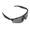 Smart Sports Glasses Stylish Wind Proof Bluetooth Cycling Glasses with Grey Lenses for Music Calls