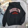 Letter Print Hooded Sweatshirt Fashion Hoodie Kids Hip Hop Street Ladies New York Autumn Clothing Hoodie for Women