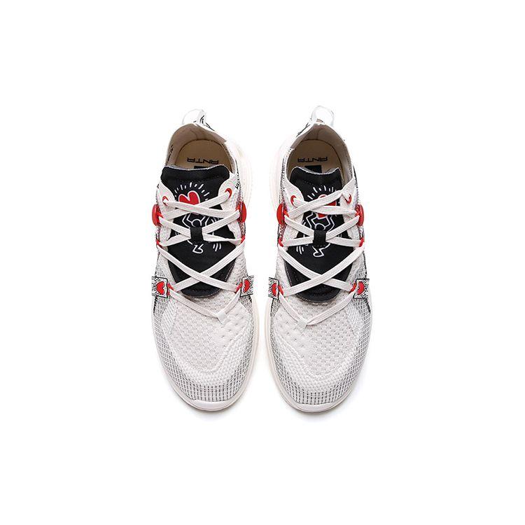 Anta Keith Haring X Seeed Zero Boundary Sports Running Shoes Men Running Shoes White Red 112138811-5