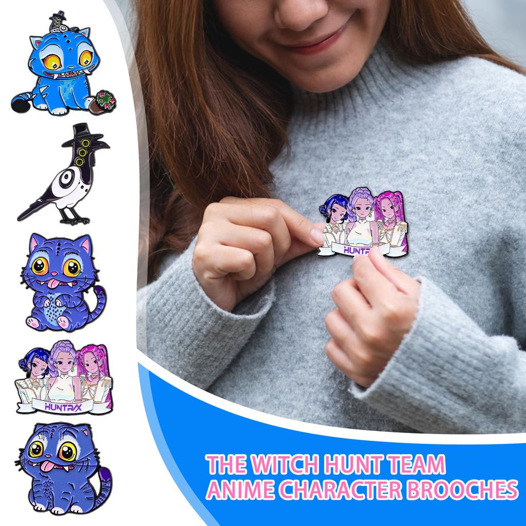 Брошь-значок персонажа аниме-ведьмы, украшение для одежды, рюкзака, аксессуары из сплава