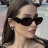 Vintage Oversized Sunglasses Women Brand Small Frame Retro Sun Glasses Female Fashion Shades Black Gradient