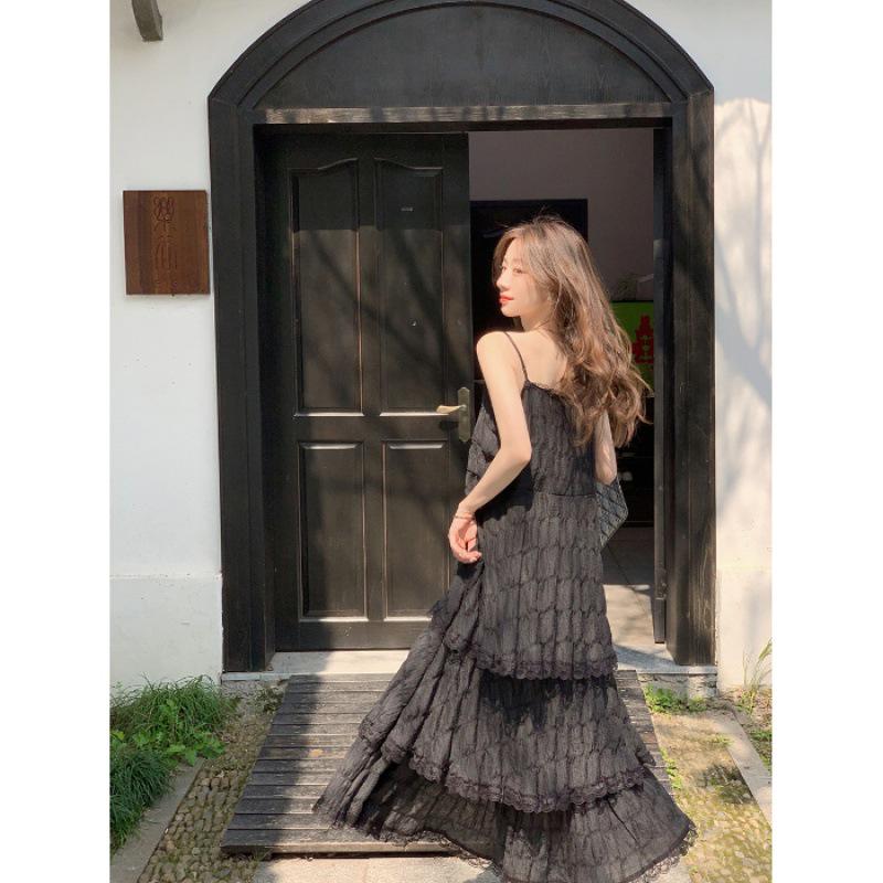 Элегантное летнее пляжное платье Pure Desire: Женский милый драпированный стиль с бретелями для приморского отдыха