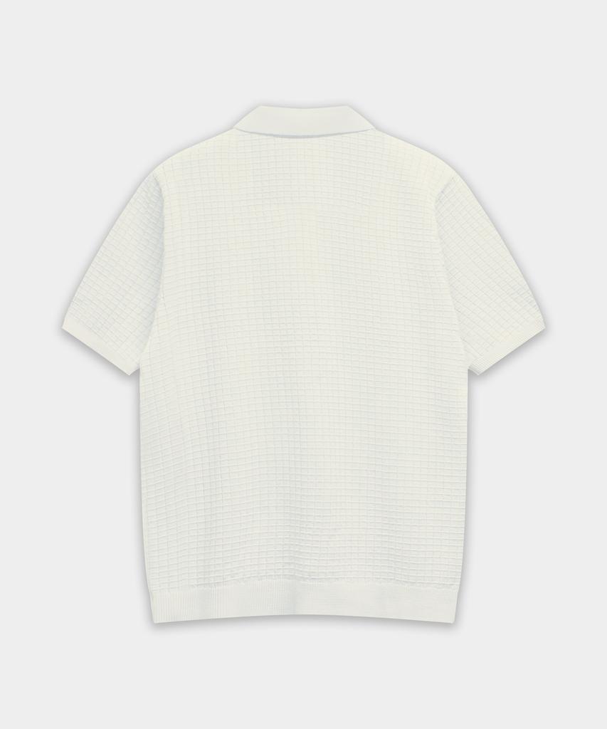 BIRBANTE Summer Washable Collared Knit - Ivory