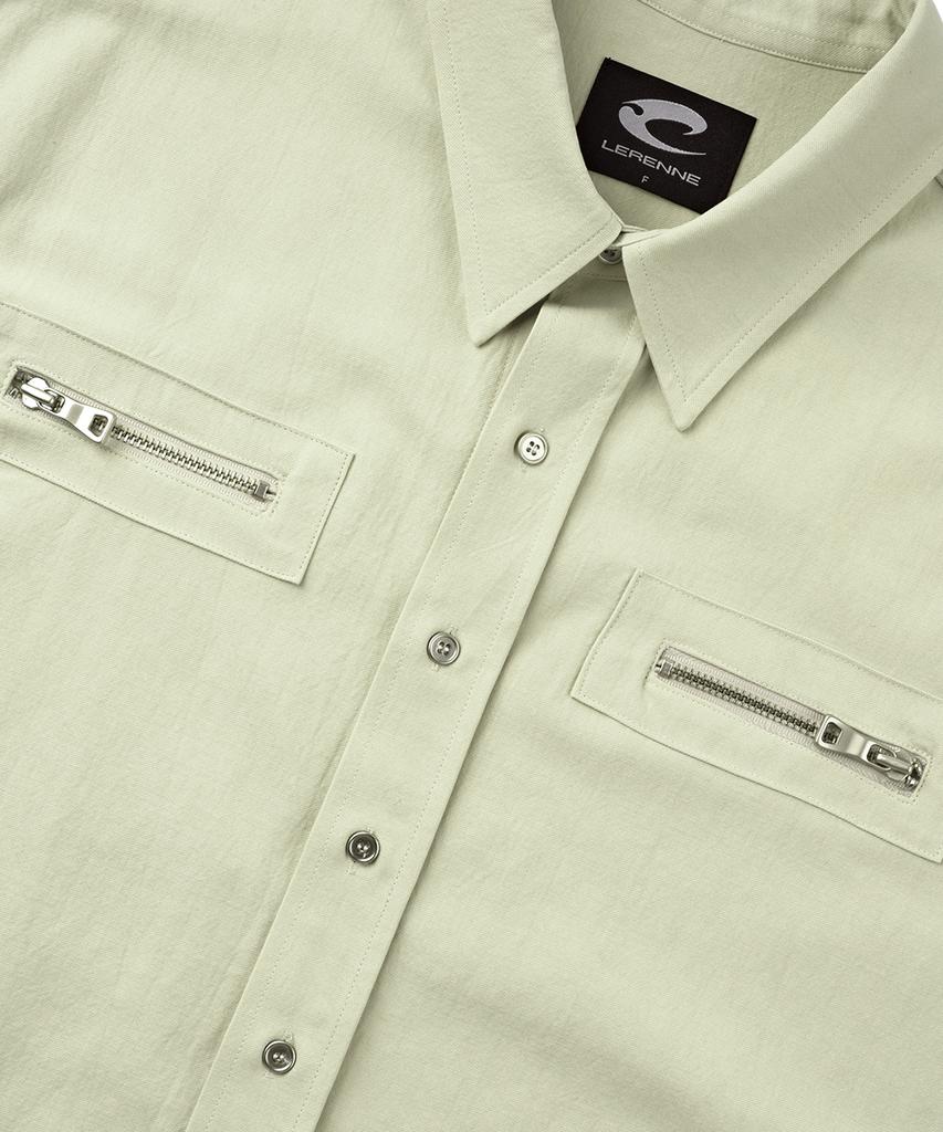 LERENNE Work Half Shirt - Beige