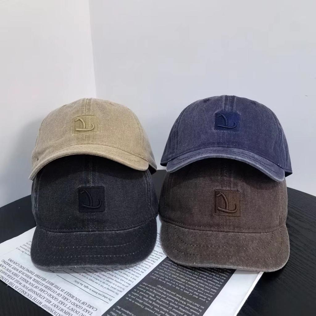 2025 весна и лето персонализированная стирка старые буквы короткий козырек бейсболка для спорта на открытом воздухе мужская солнцезащитный козырек женская мода