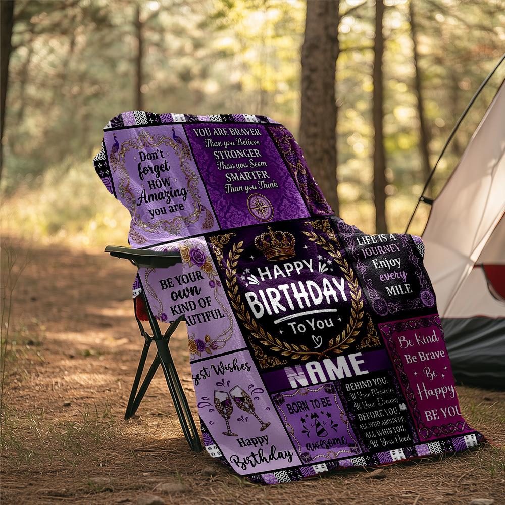 Outdoor Customize Blanket Inspirational Birthday Quotes Soft Cozy For All Seasons Perfect Gift For Friends And Familythis Luxurious Outdoor Customize
