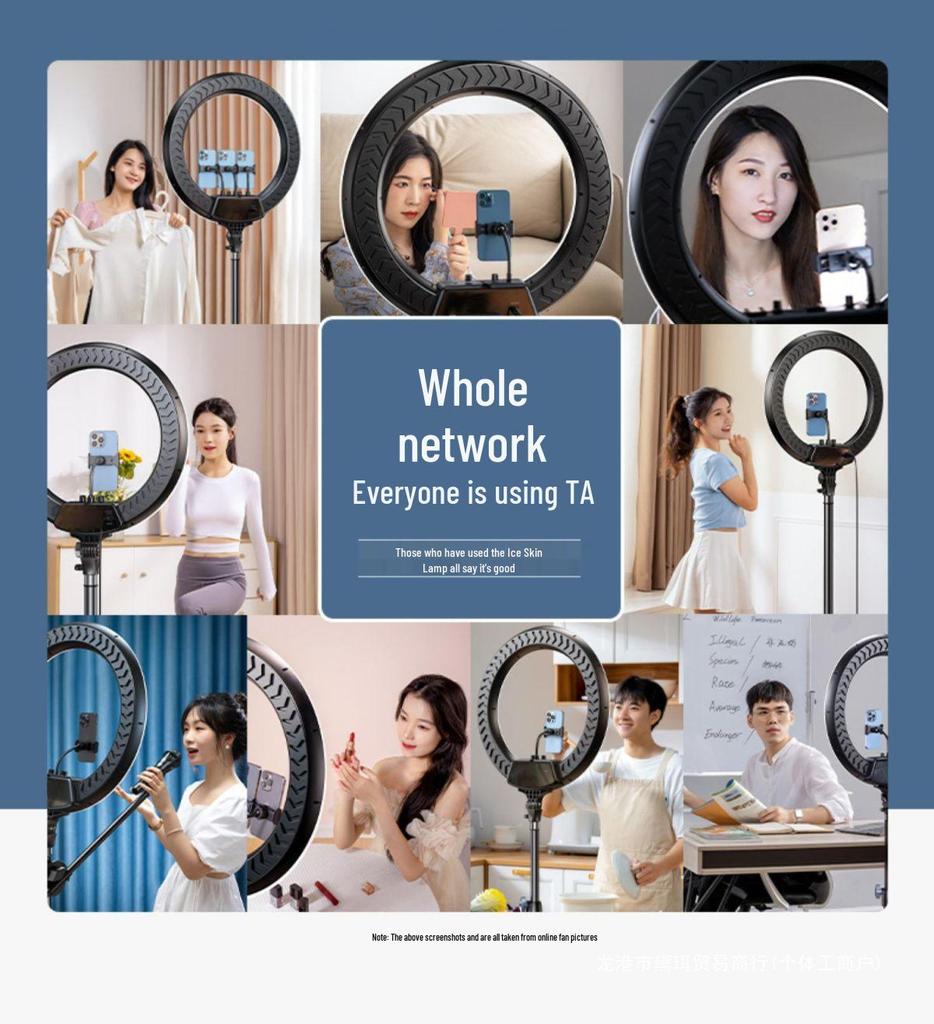 22-дюймовая подставка для мобильного телефона с заполняющим светом для прямых трансляций и фотографии