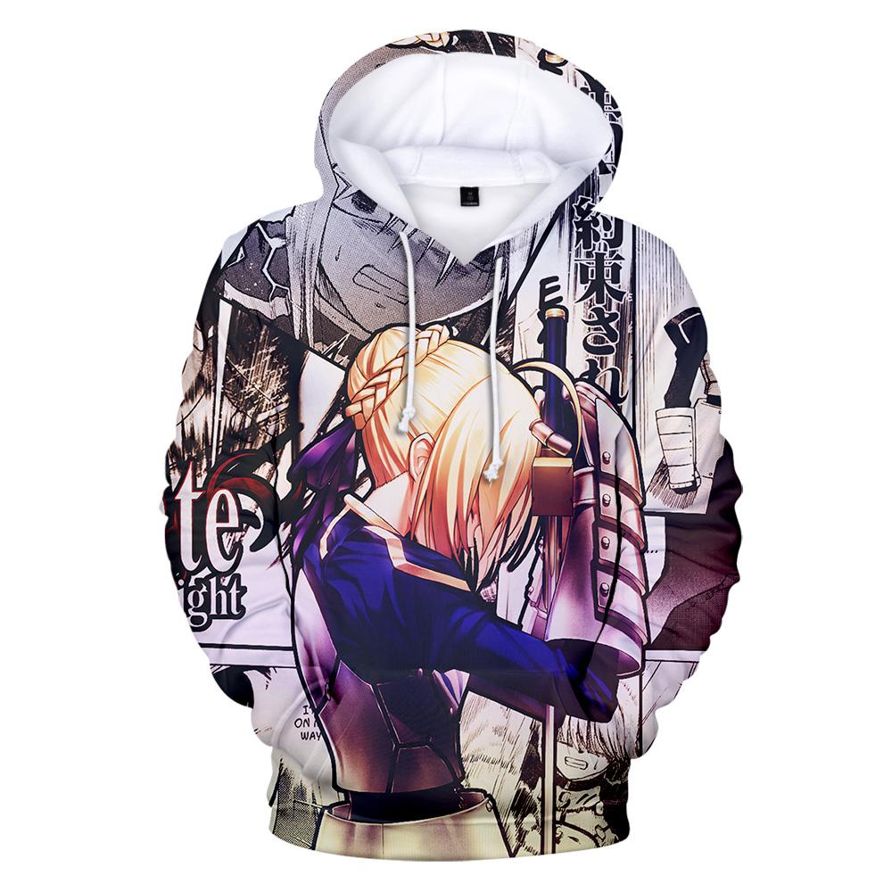 Fate Stay Night 3D Print Hoodies Men Women Casual Fashion Sweatshirt Hoodie Anime Harajuku Streetwear Pullover Hip Hop Tops Coat