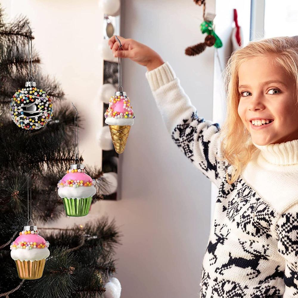 Christmas Tree Ornaments Pendant Glass Ornaments New Painted Home Decoration Christmas