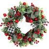 Christmas Wreath Door Hanging Decor Home Mall Window Party Festive Simulation Ornament