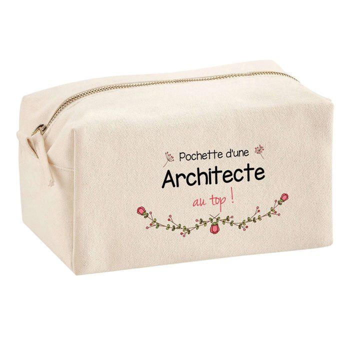 Trousse multifonction Architecte au Top Cadeau Anniversaire Noël Collègue Départ Retraite Idée | Trousse Scolaire Fournitures Bureau