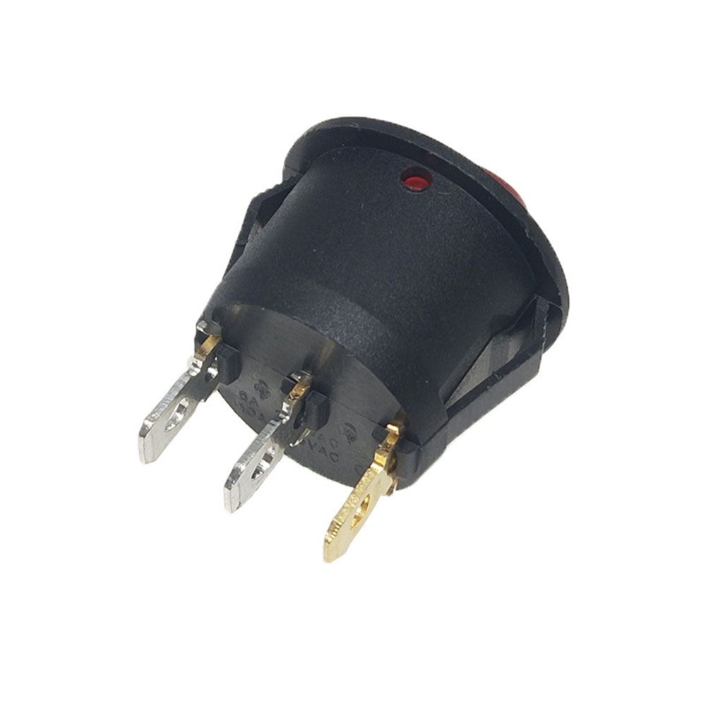 10PCS Mini 3 Pin 2 Position With Light Rocker Switch KCD1-105 Power Switch