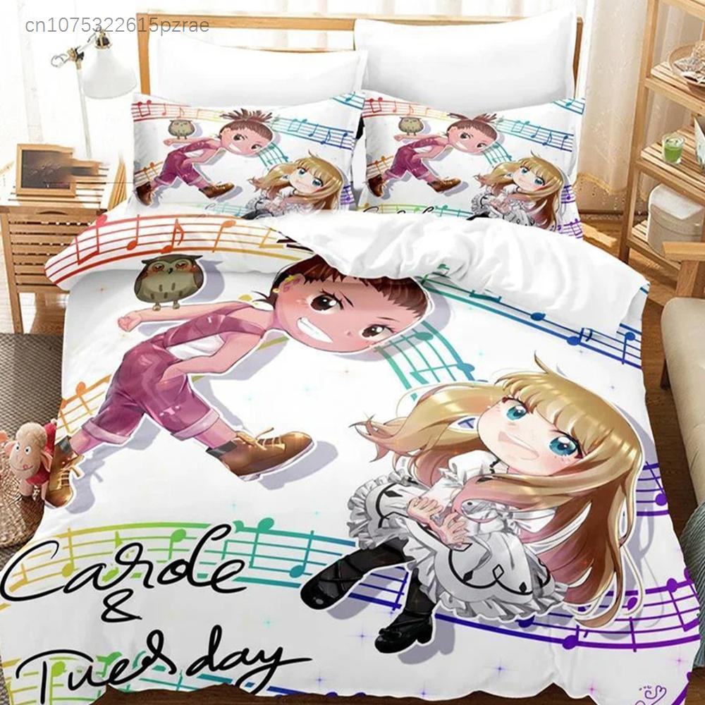 Постельное белье Carole & Tuesday 3D-печать Подходит для спальни Комплект с пододеяльником и наволочками Детский домашний текстиль