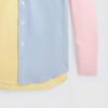 Polo Ralph Lauren Ss24 Color Block вышитый пони однобортный воротник с острыми краями повседневная рубашка с длинным рукавом детские рубашки многоцветные CWPOWOVY6820455-999