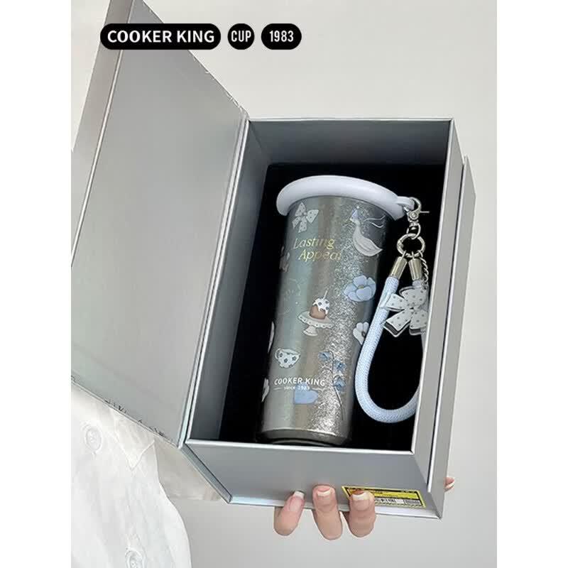 COOKER KING Pure Titanium Insulated Straw Coffee Cup