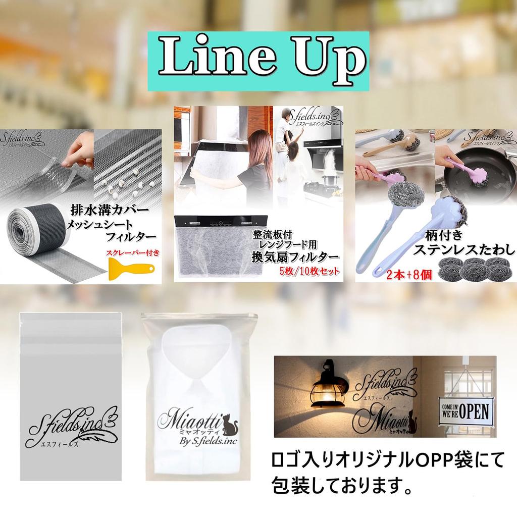 S.fields.inc Фильтры для вентилятора вытяжек с выпрямительными пластинами, 5 шт./10 шт., наклейки, 60 x 90 см (Набор из 5)