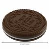 1pc Simple Ins Cute Oreo Chocolate Biscuit Mirror Outdoor Portable Mirror Mini Folding Makeup Mirror Pocket Mirror