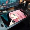 Zero Two Игровой коврик для мыши 500x1000 мм Большой коврик для мыши для геймера XL Резиновый Коврик для клавиатуры Отаку Настольный коврик для ноутбука