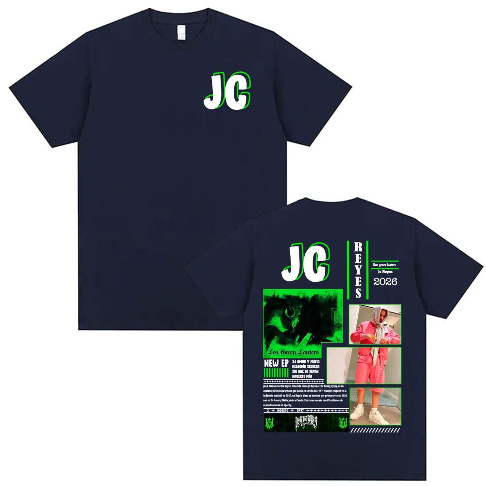 Rapper Jc Reyes Album 2026 Tour Tshirts Mens Women Fashion Summer Short Sleeve T Shirts Hip Hop 100 Cotton T Shirt Streetwear