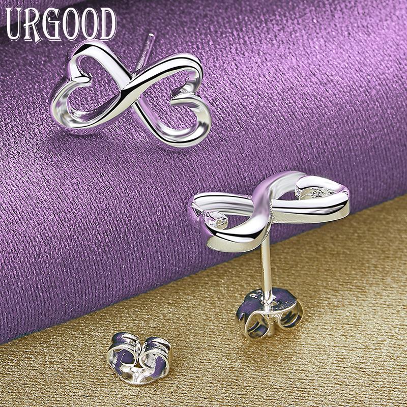 Серебряные серьги в форме сердца из стерлингового серебра 925 пробы, свадебные украшения с подвесками