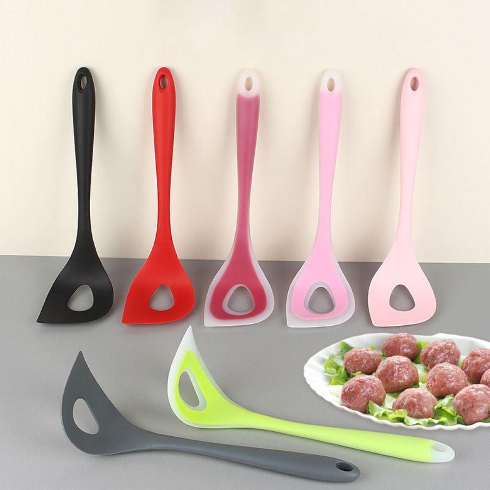 2 шт. Ручной пресс для фрикаделек, силиконовая ложка для приготовления фрикаделек, прочная ложка для прессования фрикаделек, рыбные шарики