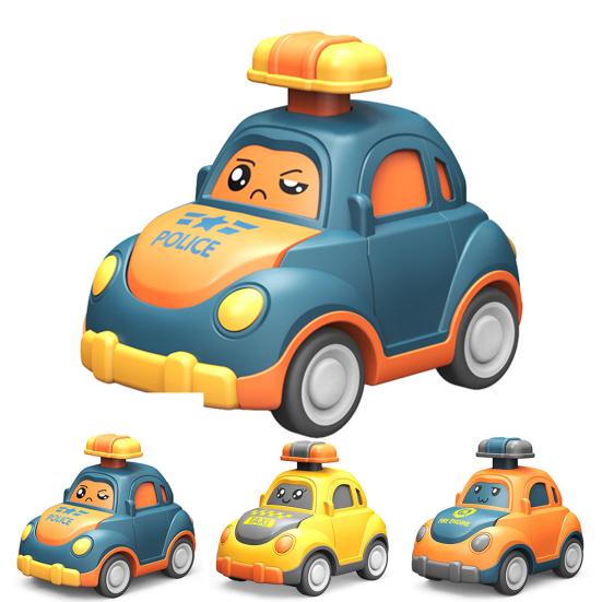1/3 шт., детская мультяшная игрушка-машинка с эффектом «Press Go», инерционный привод, тянущая назад, детская модель транспортного средства, обучающая игрушка-грузовик для малышей, мальчиков и девочек, подарок