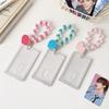 Snowflake Photo Photocard Frame Love Heart Pendant Idol Card Display Protector Card Decor