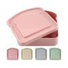Sandwich Containers Lunch Box Toast Storage Box With Lid Portable Food Storage Case Reusable Microwave Lunch Box Sandwich Case