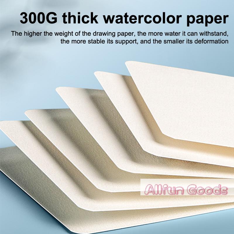[TG835]Square/Round 300G 25 Sheets Professional Water Color Paper Postcard For Painting School Drawing Supplies