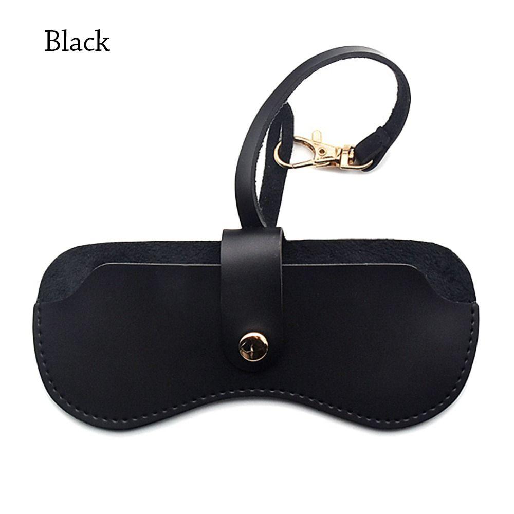 Travel Handmade Hanging Wrist PU Leather Glasses Storage Box Sunglasses Case Glasses Bag