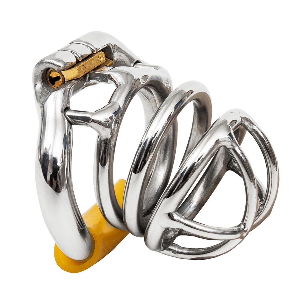 Ergonomic Stainless Steel Stealth Lock Male Chastity Device,Cock Cage,Penis Lock,Cock Ring,Chastity