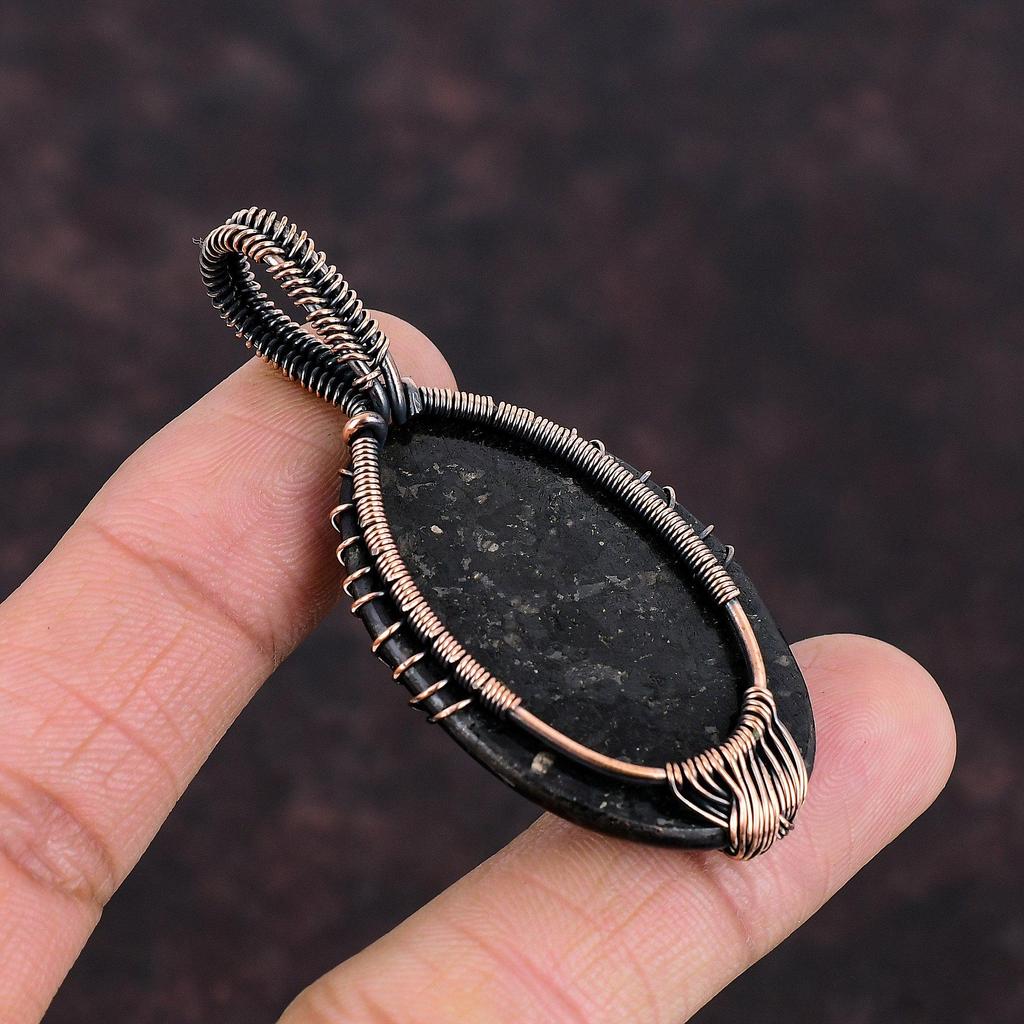 Подвеска из нумита «Дерево жизни», медная проволочная обертка, ювелирное изделие «Дерево жизни», антикварная подвеска ручной работы, драгоценный камень, медное ювелирное изделие, подарок для нее