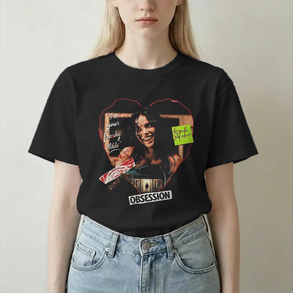 Unisex Unisexs Tshirt Freaky Nikki Obsession 100 Cotton Tee Shirt Short Sleeve Horror Movie T Shirts Crew Neck Tops Birthday Gift