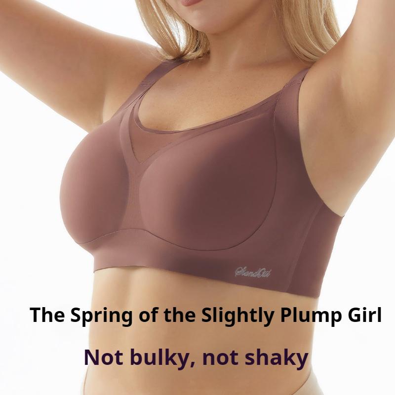 Женское нижнее белье больших размеров 200 катти Большая грудь Маленький бюстгальтер против провисания Большая чашка Тонкий жилет
