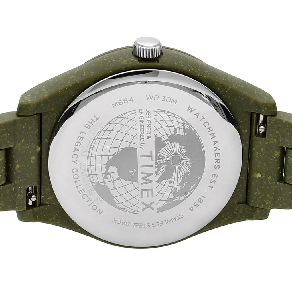 Часы Legacy Ocean Black Dial Quartz 3 ATM Water Resistant TW2V77100 Olive [TIMEX] Мужские [Товар]