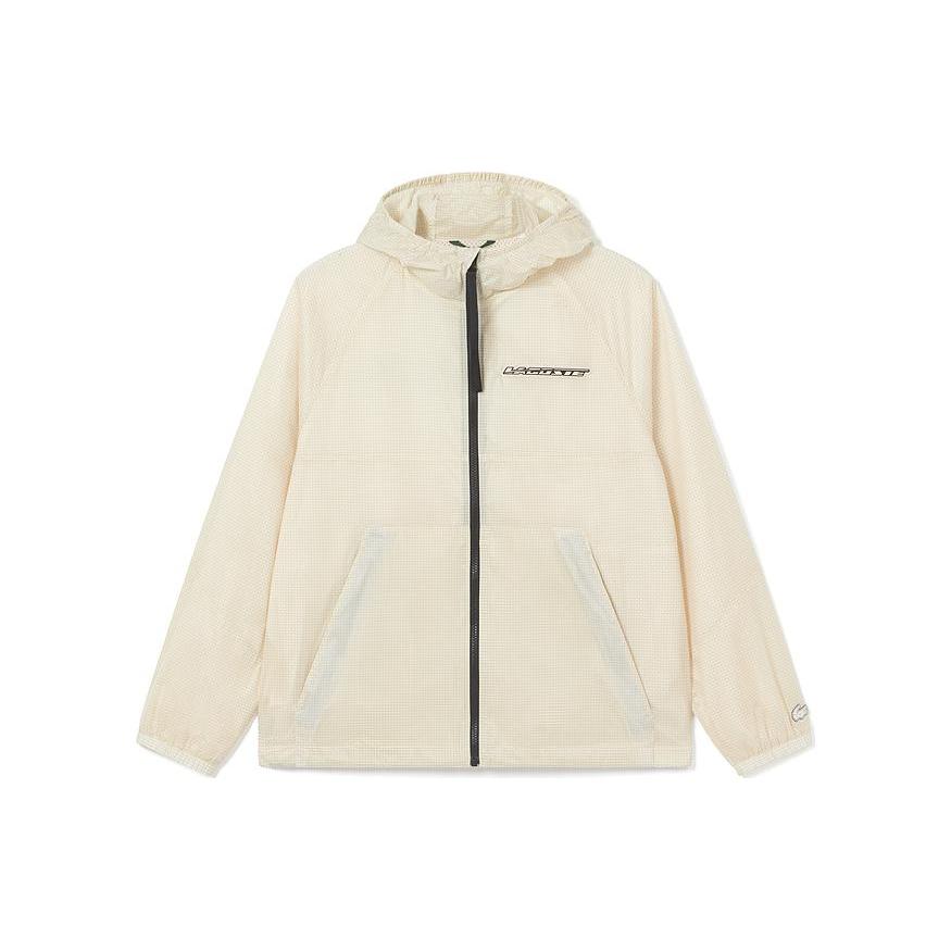 LACOSTE Jackets Unisex Cream White Hooded Moderate Other BH0122-AJ8