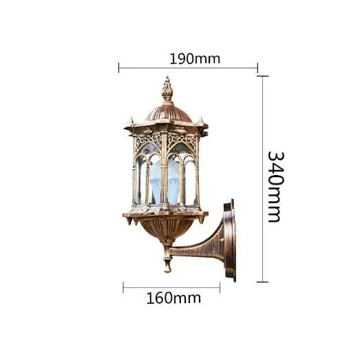 Водонепроницаемый антикоррозийный E27 настенный светильник садовый бра для ворот двор коридор вилла бра жилой балкон освещение