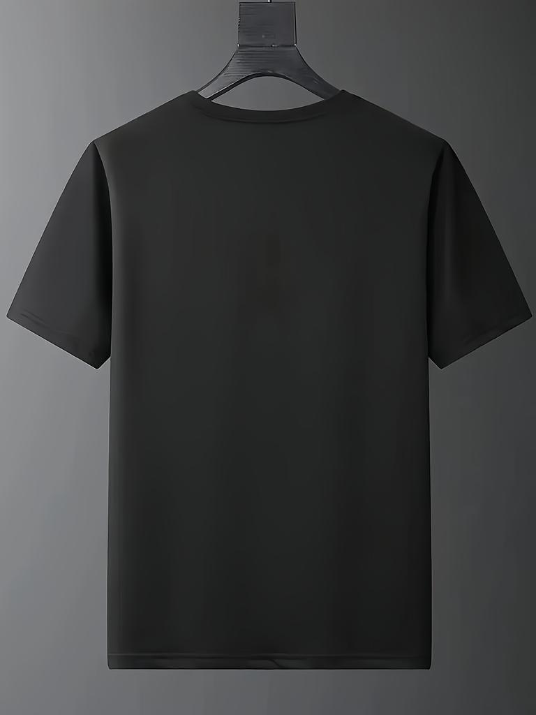 Skull Print T-Shirt for Men - Lightweight, Casual Crew Neck Tee with Short Sleeves, Funny Print, Suitable for Casual Wear