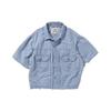 Рубашка Levis однотонная с квадратным вырезом с коротким рукавом мужская Синий 17487-0002