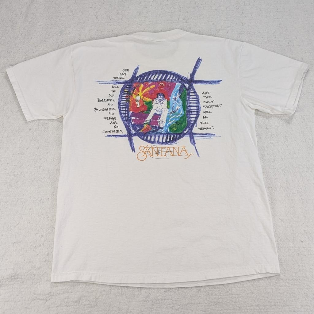 Vtg 90s Hard Rock Cafe Carlos Santana Signature Series XV T-Shirt Men's XL USA Unisex T-Shirt