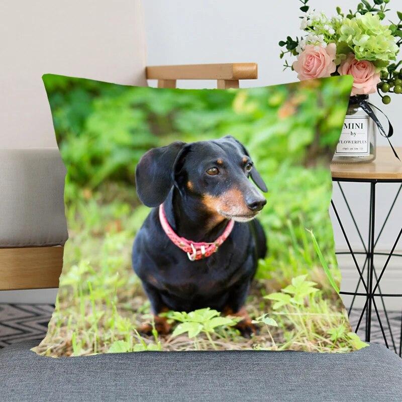 Такса животное Лидер продаж наволочка новогоднее украшение свадьба