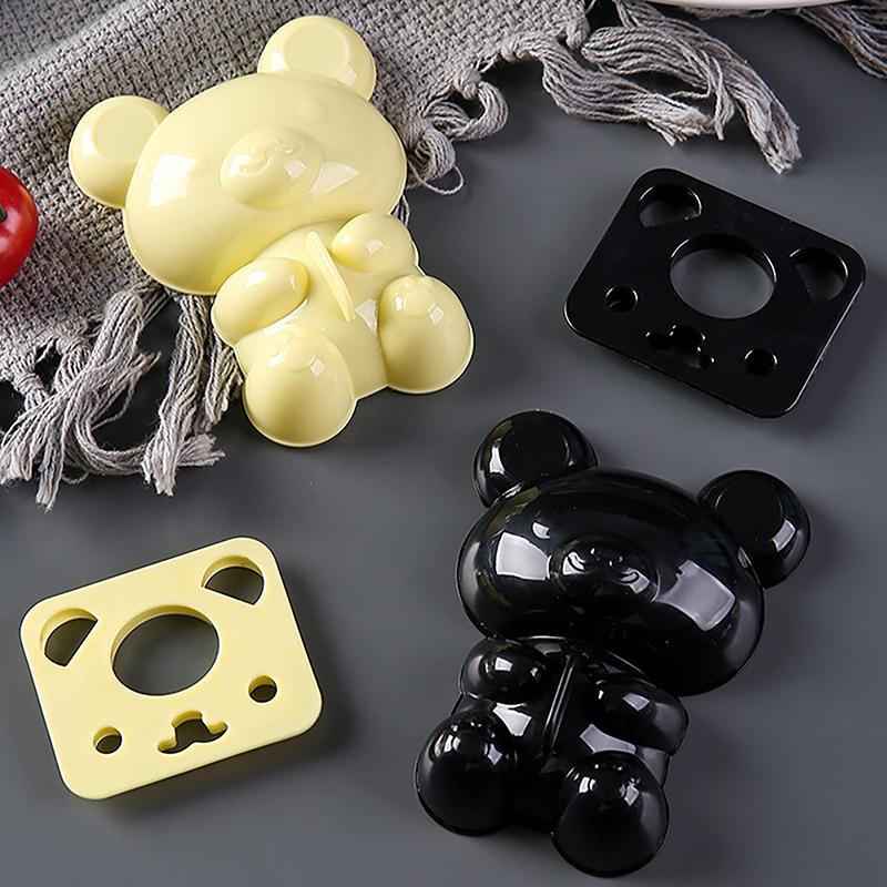 Мультяшный медведь Дети рисовые шарики Maker Mold Onigiri Mold 3D Bento Box Суши Кухонные принадлежности Гаджеты Сэндвич Украшения Резак Подарок