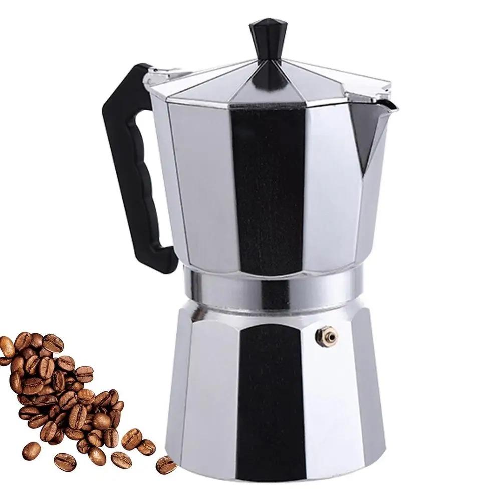 С фильтром из нержавеющей стали Кофеварка Moka Pot Алюминиевая кофеварка Espresso Плита