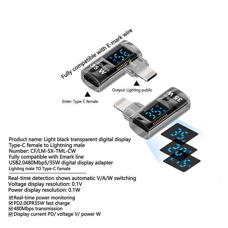1 шт. 90-градусный USB-адаптер C для цифрового дисплея, адаптер типа C Pd 140 Вт, разъем USB-C «папа-мама»