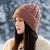 Универсальная свободная шерстяная шапка для женщин на осень и зиму, ветрозащитная и теплая шапка с защитой ушей, большой обхват головы, подчеркивающая лицо, шапка-мешок для головы