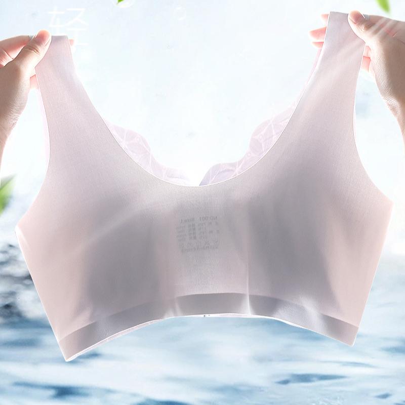 Не оставляющее следов нижнее белье с пуговицами спереди для женщин, высокая эластичность, для людей среднего и пожилого возраста, большие размеры, съемный жилет без стального кольца