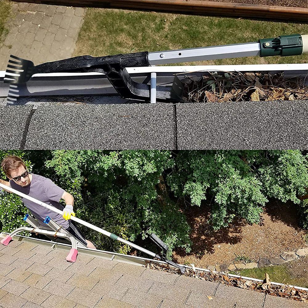 Garden Scoop Threaded Design Roof Cleaning Tool Gutter Tool Gutter Cleaning Cleaning Rake