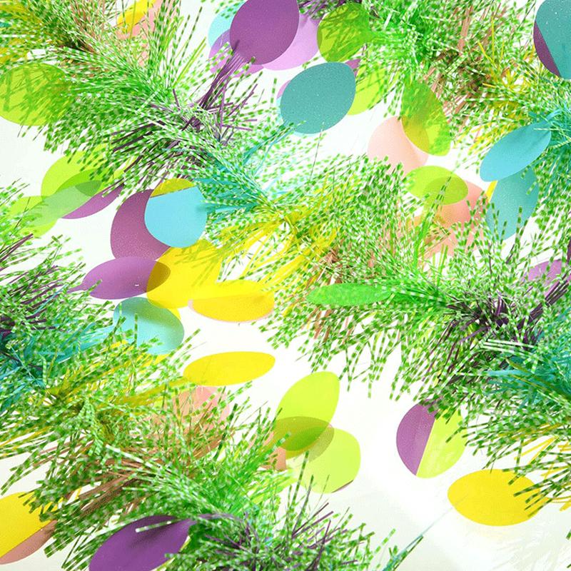 Пасхальный день Красочные искусственные ротанговые украшения для вечеринки в саду своими руками настенный венок гирлянда украшения праздничные принадлежности